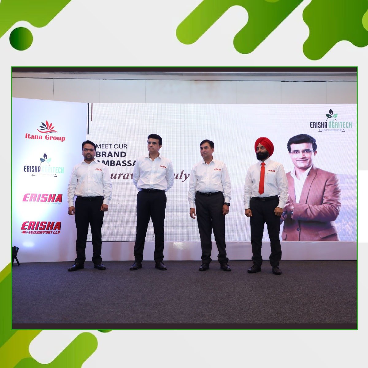 Erisha Agritech appoints Sourav Ganguly as its Brand Ambassador